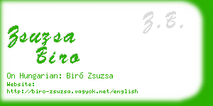 zsuzsa biro business card